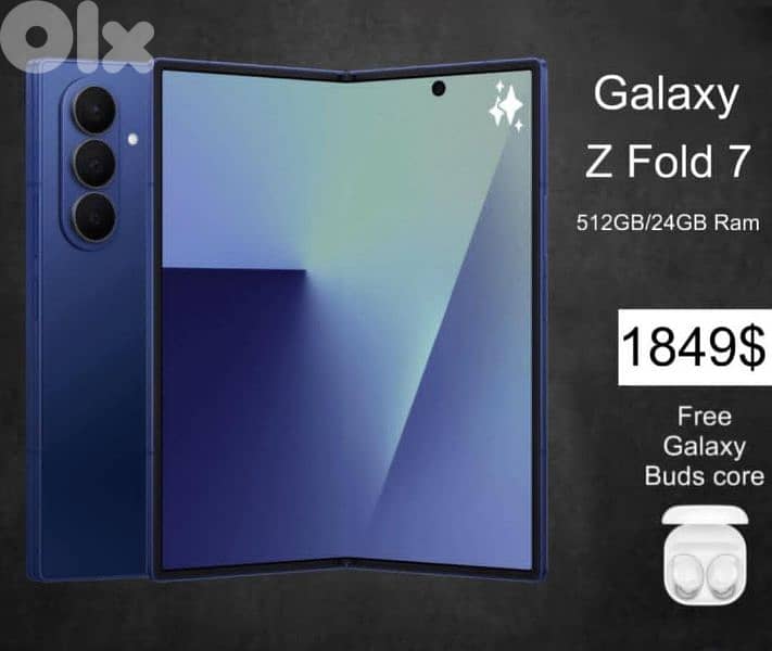 BLACK FRIDAY FOLD 7 (24/512gb) with free galaxy buds core 0
