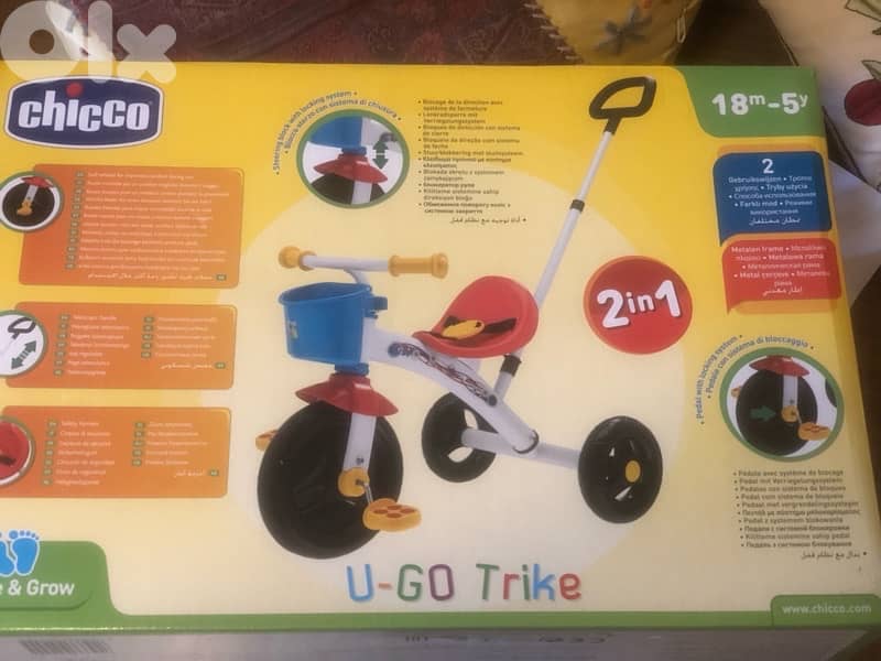 bicyclette chicco 18month to 5years with handle 2