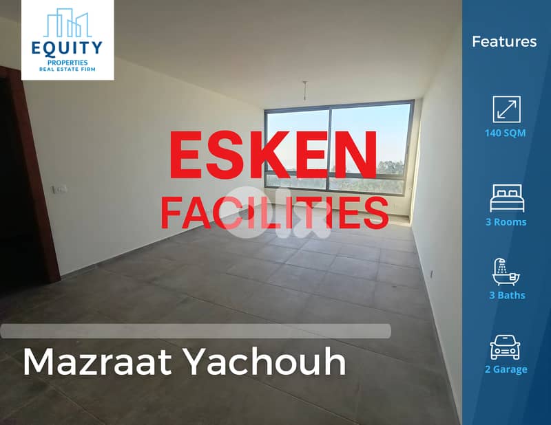 140 SQM Apartment For Sale In Mazraat Yachouh شقة للبيع #MH231311 0
