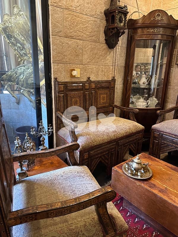 صالون موزاييك انتيك قديم عمرو فوق 100سنه بحالة ممتازة 2