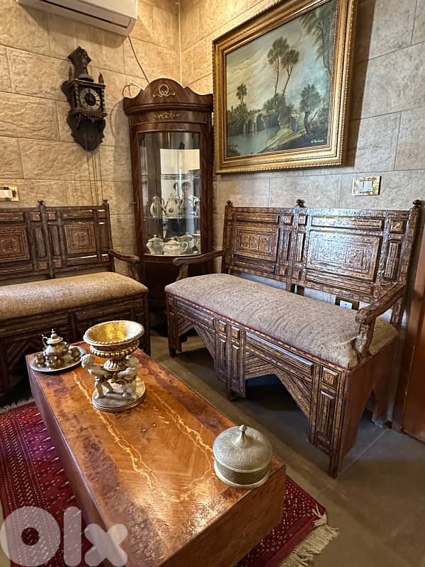 صالون موزاييك انتيك قديم عمرو فوق 100سنه بحالة ممتازة 4