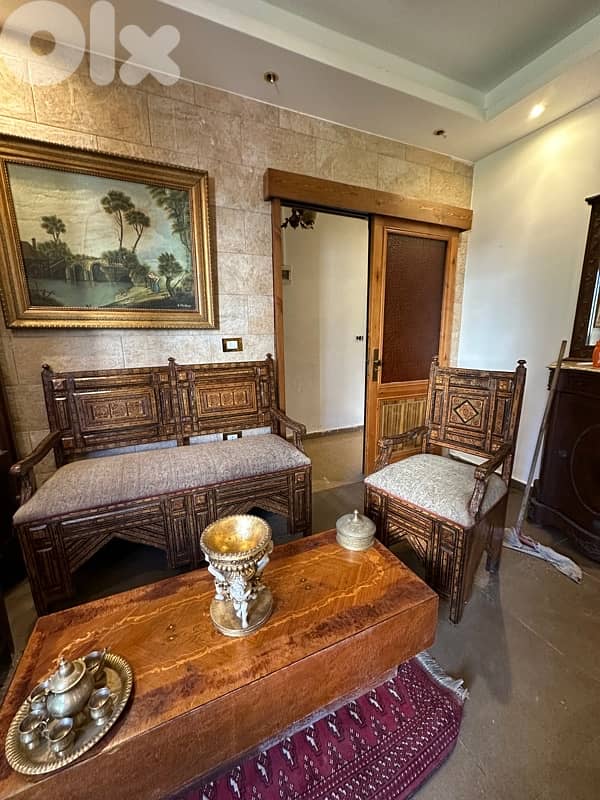 صالون موزاييك انتيك قديم عمرو فوق 100سنه بحالة ممتازة 5