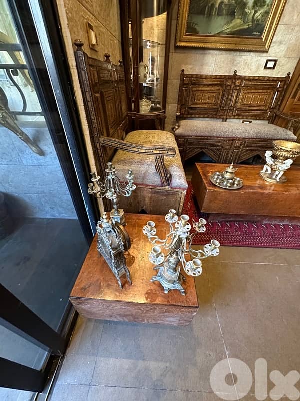 صالون موزاييك انتيك قديم عمرو فوق 100سنه بحالة ممتازة 8