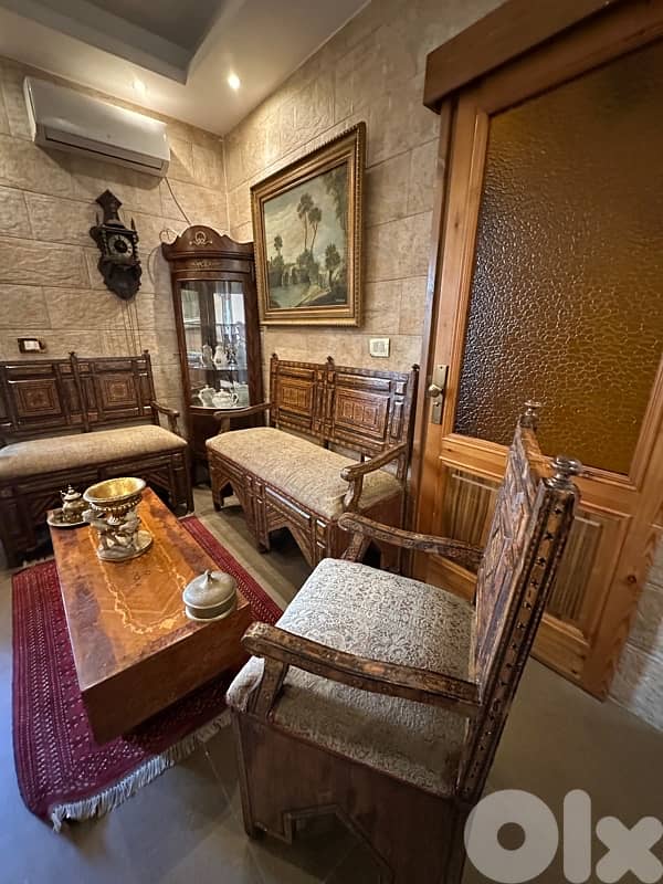 صالون موزاييك انتيك قديم عمرو فوق 100سنه بحالة ممتازة 9