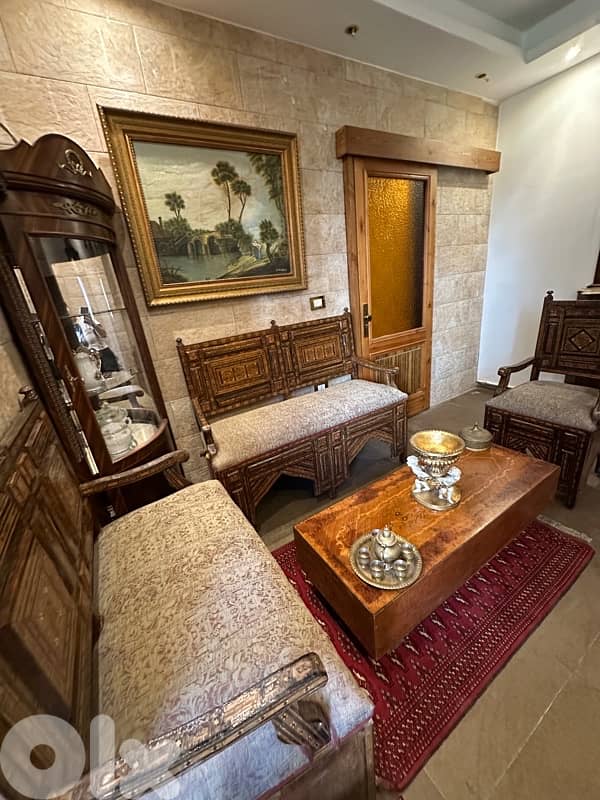 صالون موزاييك انتيك قديم عمرو فوق 100سنه بحالة ممتازة 11