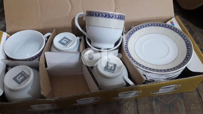 طقم فناجين واكواب جديدة 18