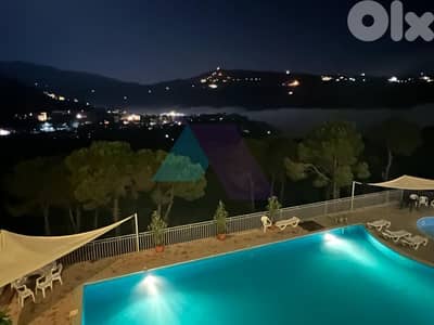 170m2 furnished apartment+pool+tennis court 4sale in Marj Baskinta
