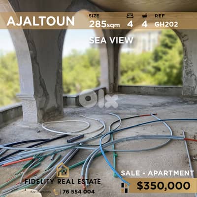 Apartment for sale in Ajaltoun GH202 شقة للبيع في عجلتون،