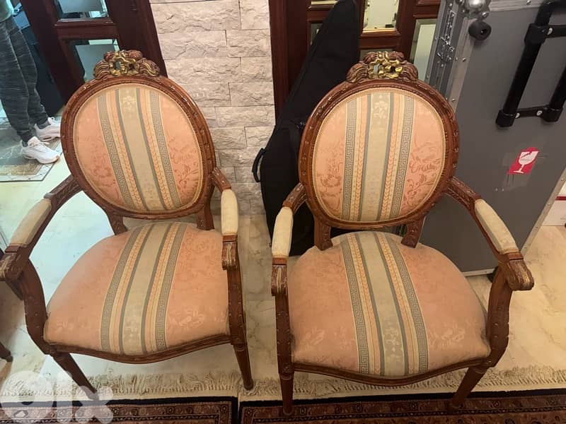 vintage salon Louis XV 7 pieces + table 1