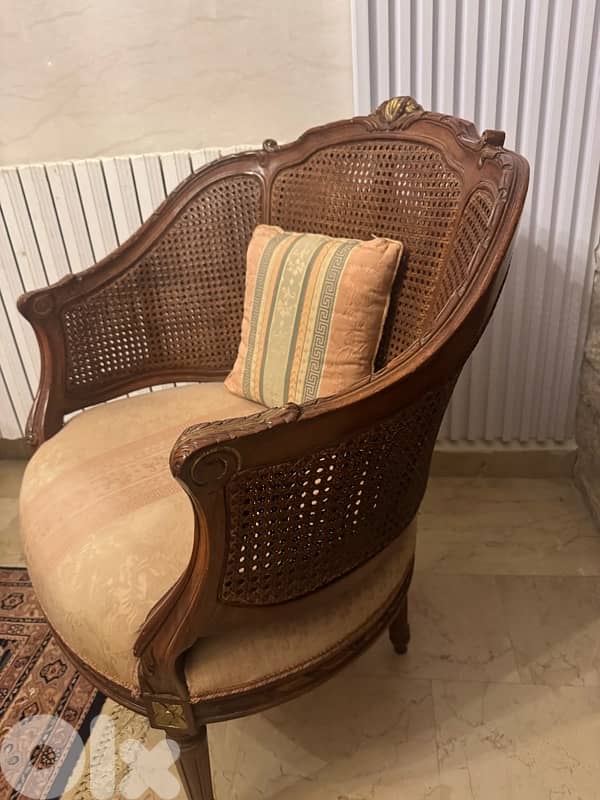 vintage salon Louis XV 7 pieces + table 8