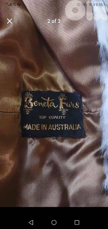 vraie fourrure جاكيت فرو اصلي  شغل استراليا 2