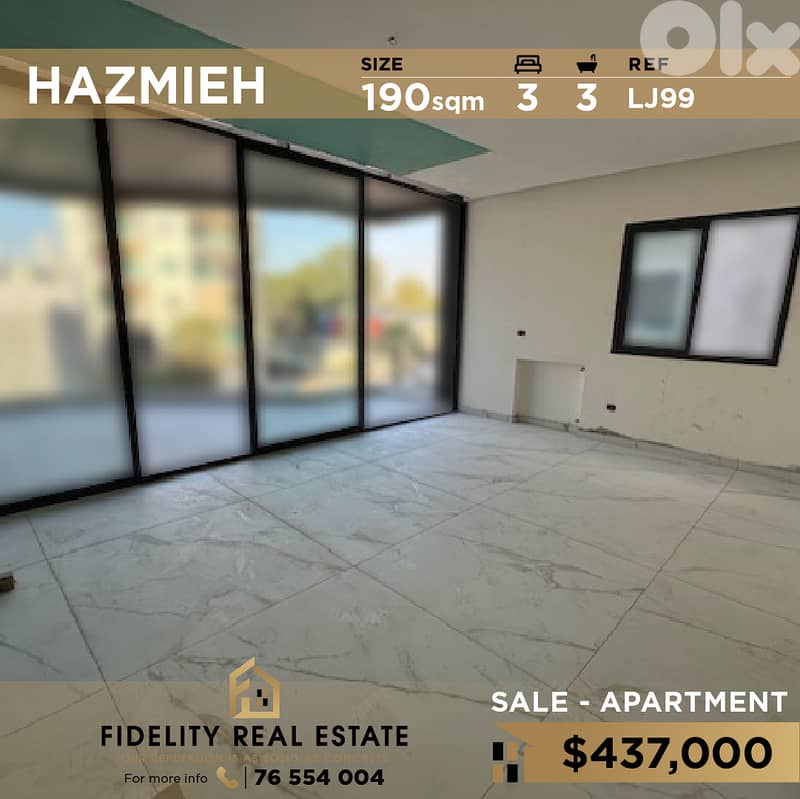 Apartment for sale in Hazmieh LJ99 شقة للبيع في الحازمية 0