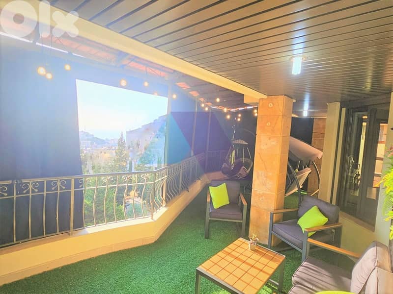 Furnished 215 m2 apartment+terrace+open view 4sale in Dik El Mehde 0