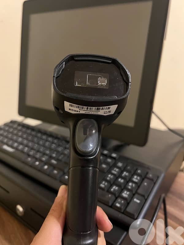 جهاز POS كامل مع شاشة لمس + درج كاش + قارئ أكواد – جاهز للاستعمال 4