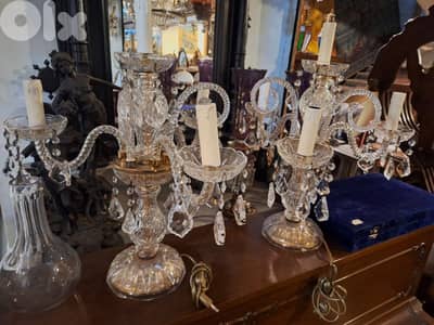 لمبادير عدد٢ كرستال اصلي مميز ناعم انتيك