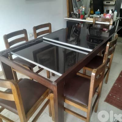 طاولي إيطالي كراسي خشب مسيف