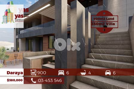 Daraya 900m2 | 350m2 Villa | Troc Available | Garden Available |A