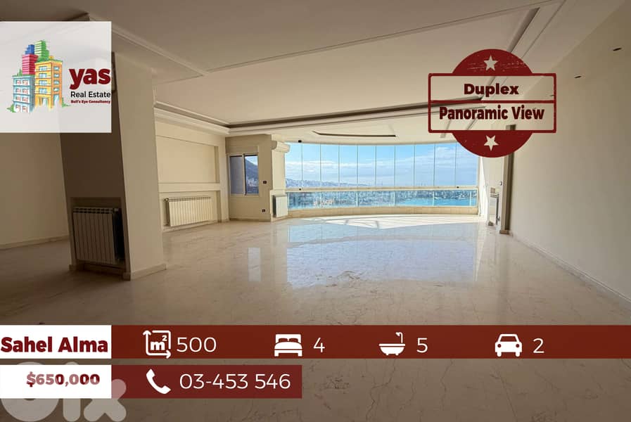 Sahel Alma 500m2 | Duplex | Unlockable View | Modern | EH 0