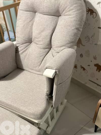 Nursing Chair - grey Rocker Set