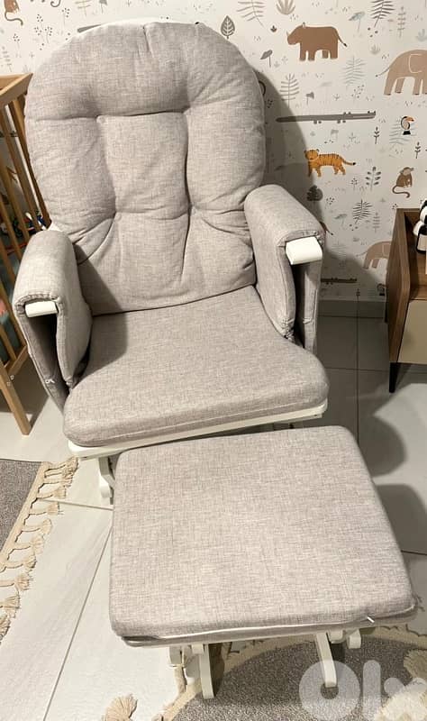 Nursing Chair - grey Rocker Set 1