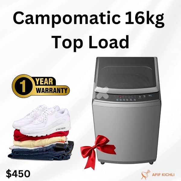 Campomatic Samsung 13-15-16kg TopLoad Washing Machine 2