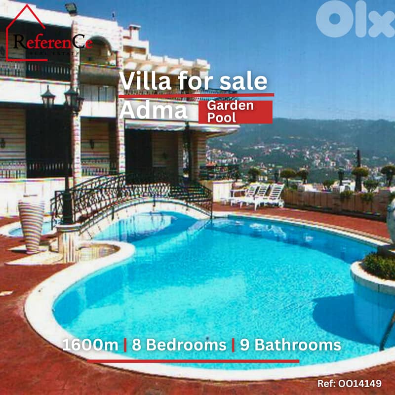 Very Prime villa in Adma for sale فيلا مميزة جدا للبيع في أدما 0