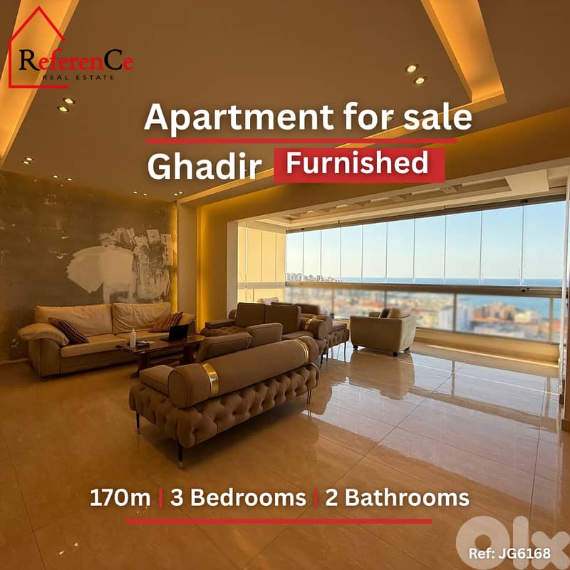 Furnished apartment in Ghadir for sale شقة مفروشة للبيع في غادير 0