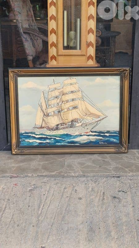 لوحة رسم زيتي اوروبية 0