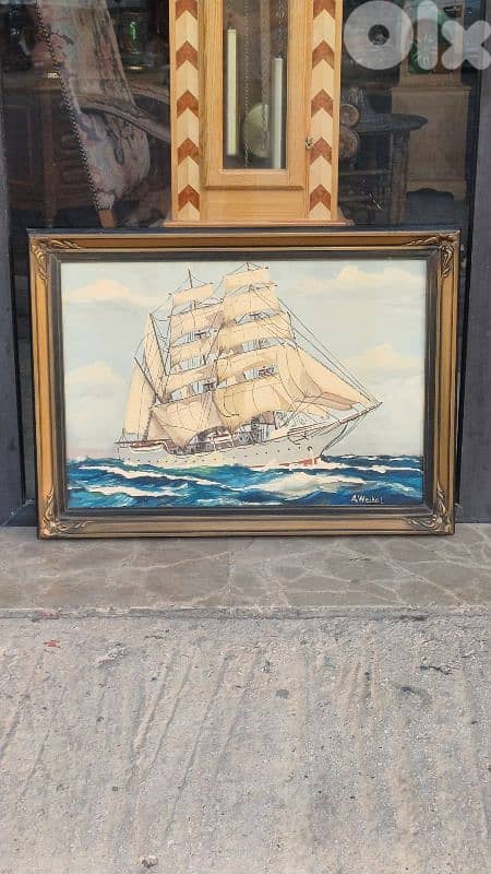 لوحة رسم زيتي اوروبية 1