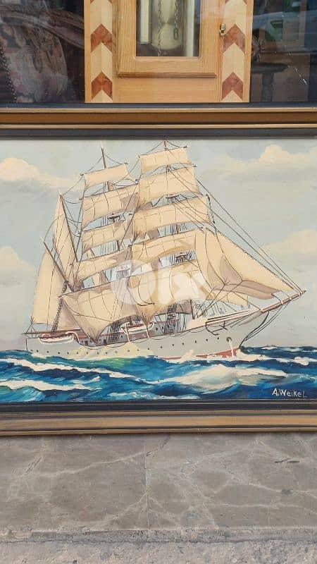 لوحة رسم زيتي اوروبية 6