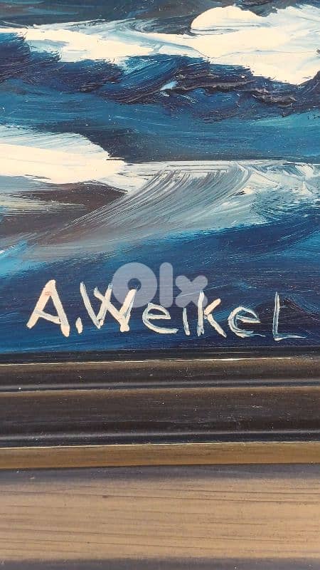 لوحة رسم زيتي اوروبية 7