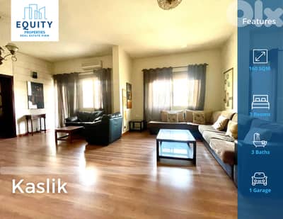 Furnished 160 SQM Apartment For Rent In Kaslik شقة للإيجار #RK232258