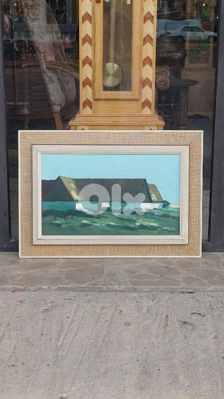 لوحة رسم زيتي اوروبية 0