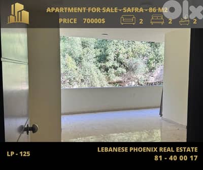 Brand New 86 sqm apartment for sale in Safra with terrace & open view.