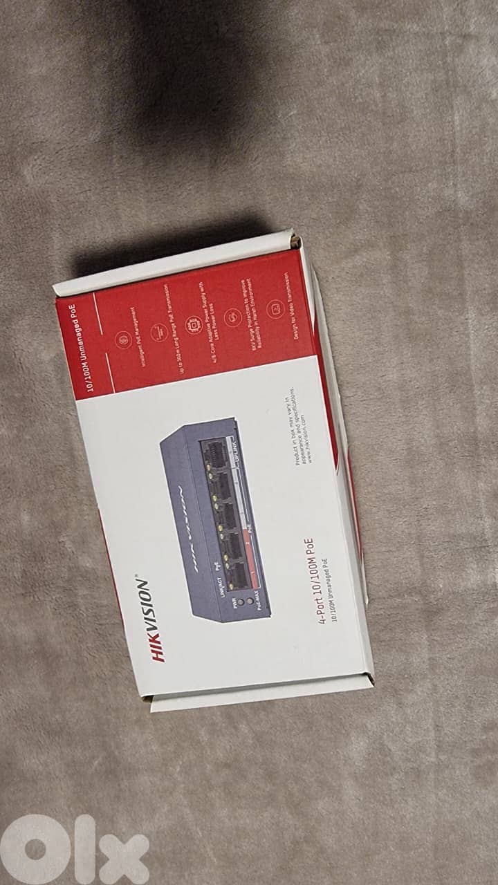 Hikvision 4-Port 10/100M PoE Switch – Brand New 2