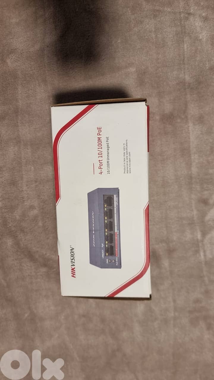 Hikvision 4-Port 10/100M PoE Switch – Brand New 3