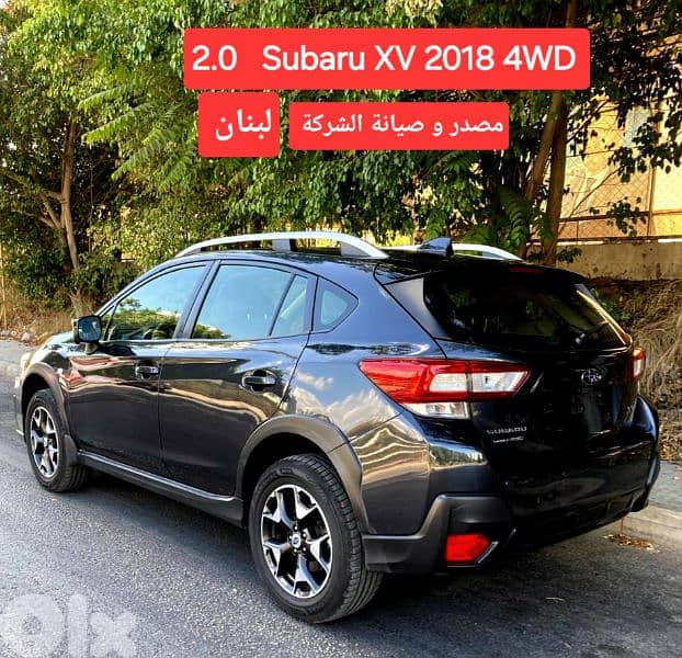 2018 Subaru XV 2.0  مصدر وصيانة الشركة لبنان 0