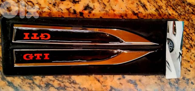 VW Golf GTI Logo Fender Side Emblem Badge