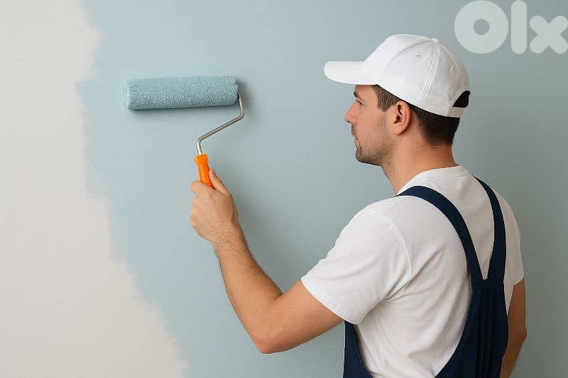 Professional Painting-Fast, Clean/دهان وأبواب–خبرة، دقة، ومواعيد ثابتة 0