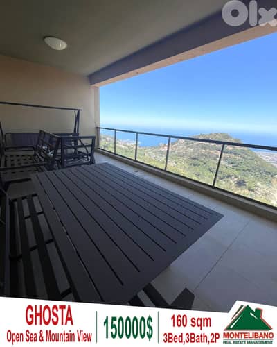 Fully Furnished 155sqm Apartment For Sale in Ghosta+Sea &Mountain View