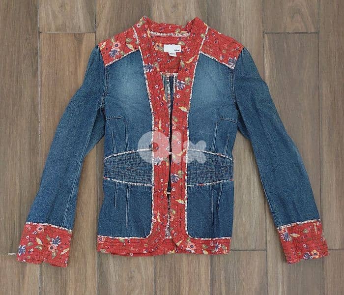 H&M Denim jeans blazer 0