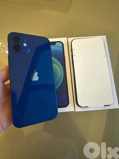 iphone12 256GB NAVY BLUE BT:87% NOT USED