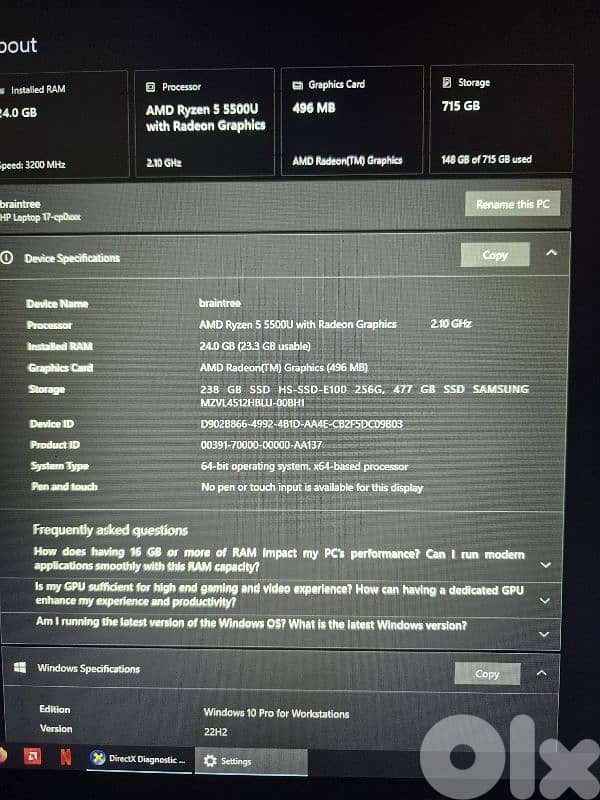 Hp laptop 17-cp0xxx 5