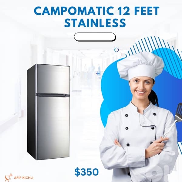 Campomatic Hyundai 12feet White/Stainless كفالة شركة 0