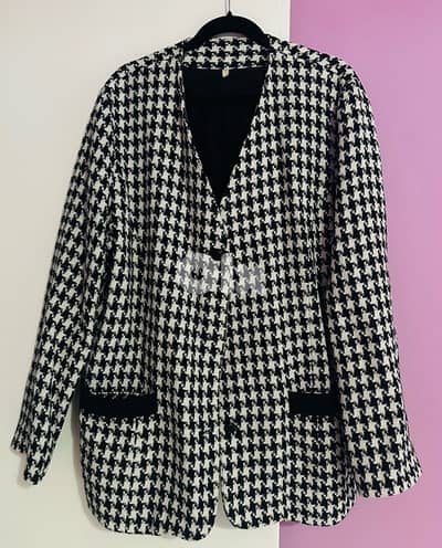 Black and white jacket