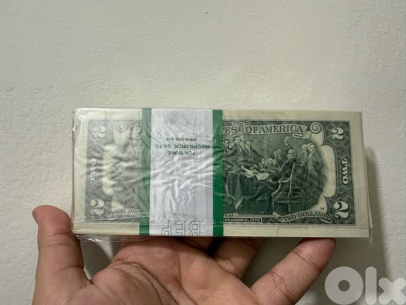 2$ bill serie 0