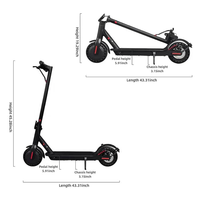 Electric Scooter for Adults,250W Motor,36V 6Ah Battery, Up to 40km/h 4