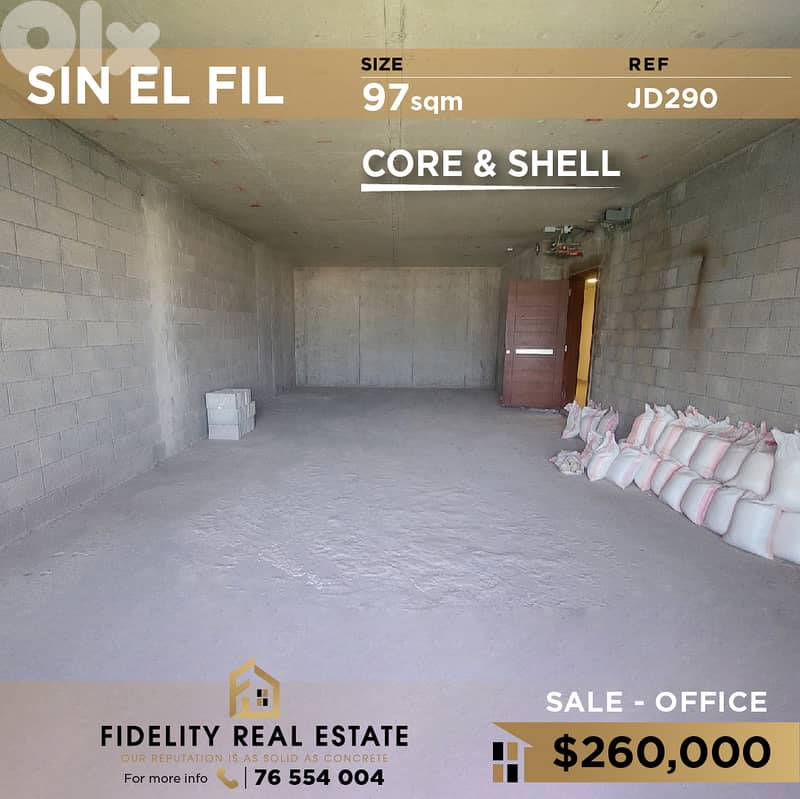 Office for sale in Sin EL Fil JD290 مكتب للبيع سن الفيل 0