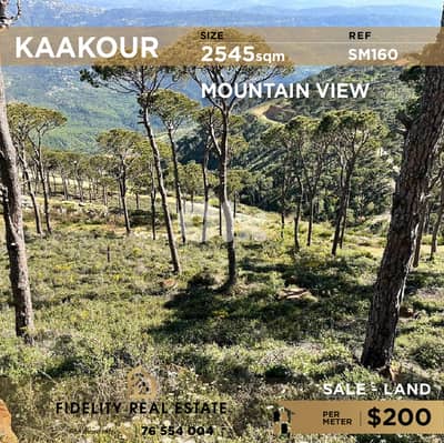 Land for sale in Kaakour SM160 أرض للبيع في قعقور