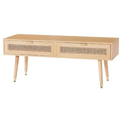 low board rattan table 120x40x47cm